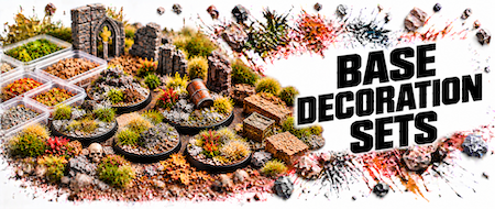 Basing sets for miniature bases and themed basing